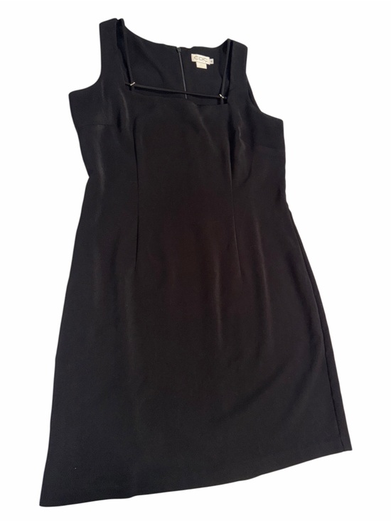 CDC Dresses & Skirts - CDC Black Midi Sheath Dress with Square Neckline